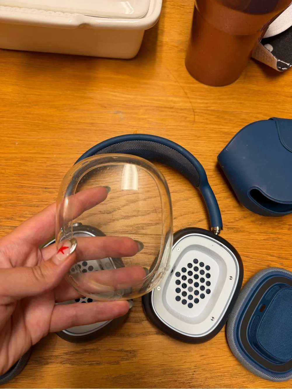 Apple AirPods Max Headphones - Blue and Silver